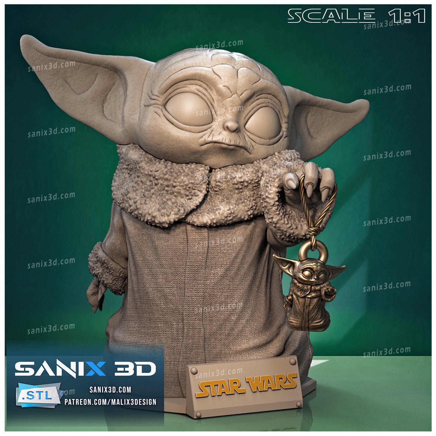 Grogu - Sanix3D - Dark Forge Arts