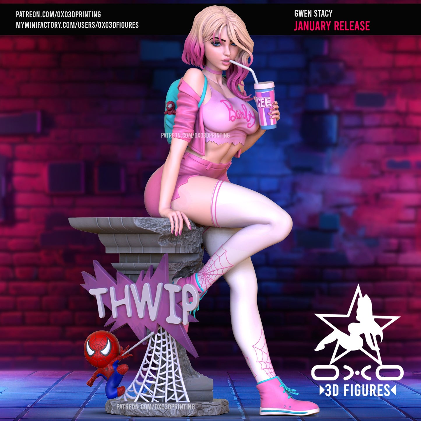 Gwen Stacy - OXO3D - Dark Forge Arts