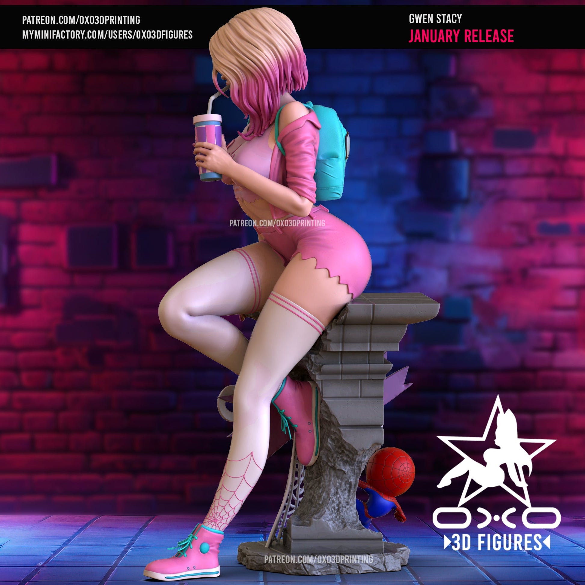 Gwen Stacy - OXO3D - Dark Forge Arts