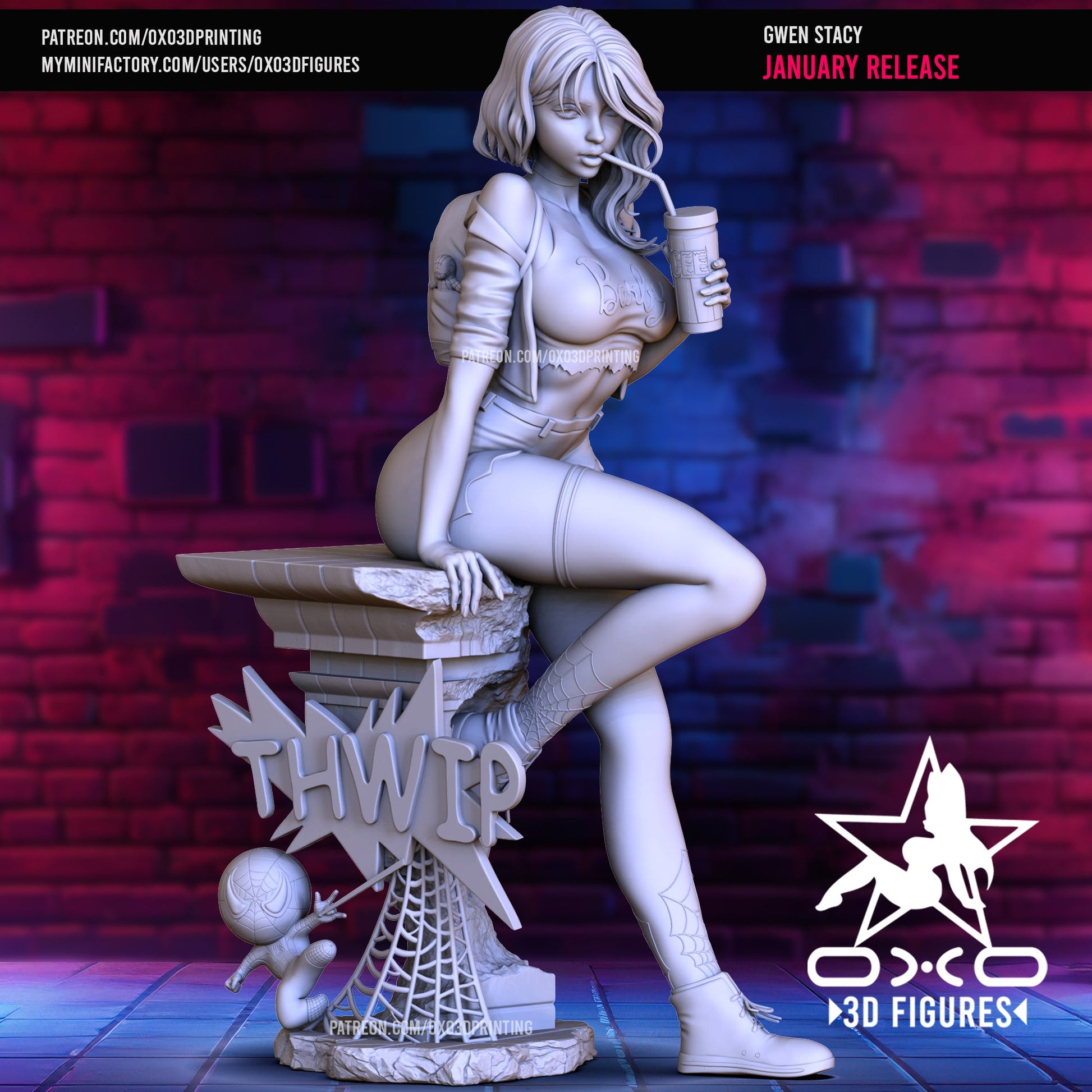 Gwen Stacy - OXO3D - Dark Forge Arts