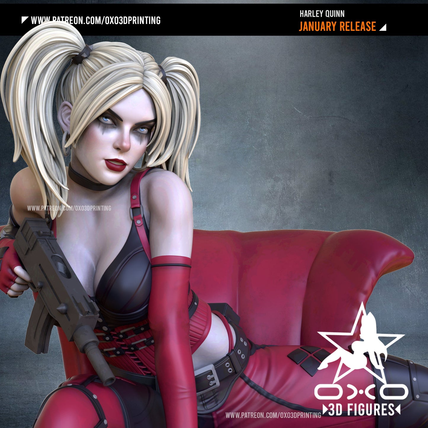 Harley Quinn - OXO3D - Dark Forge Arts