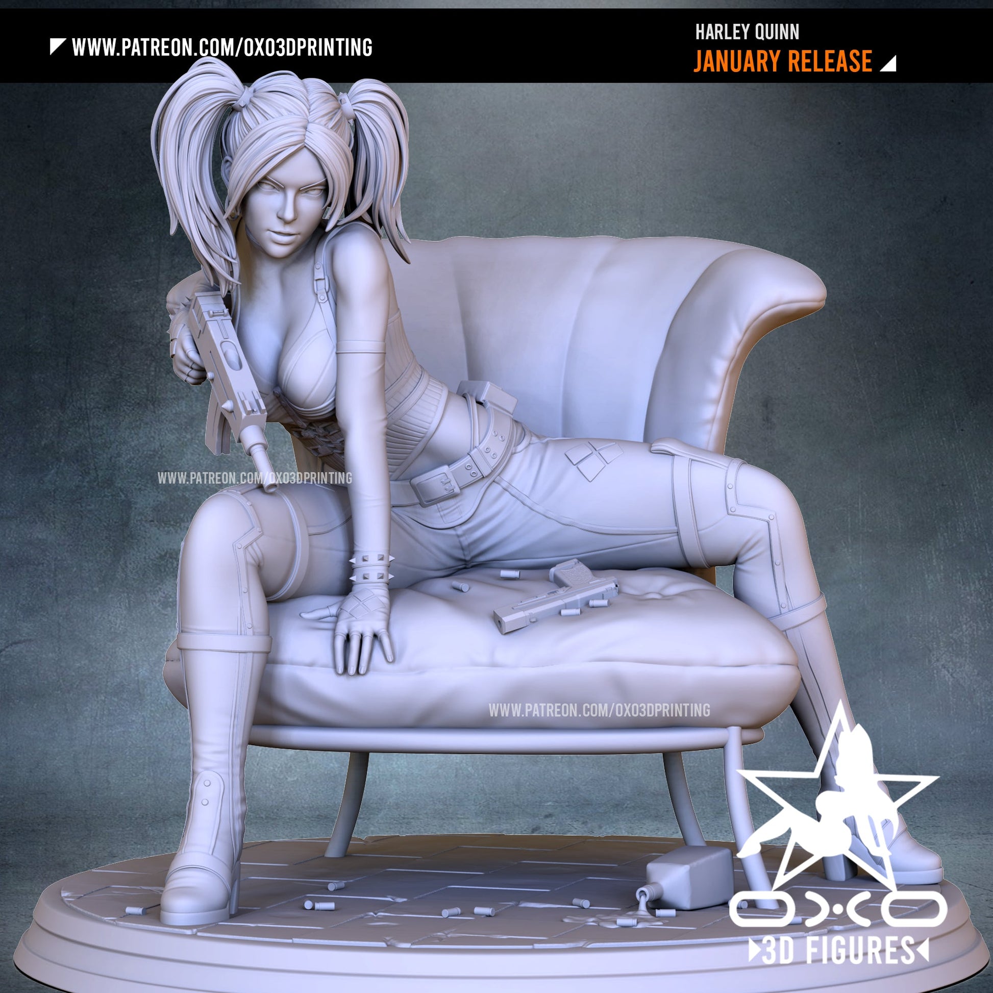 Harley Quinn - OXO3D - Dark Forge Arts