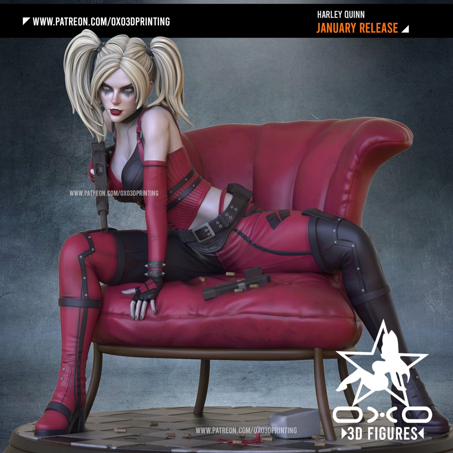 Harley Quinn - OXO3D - Dark Forge Arts