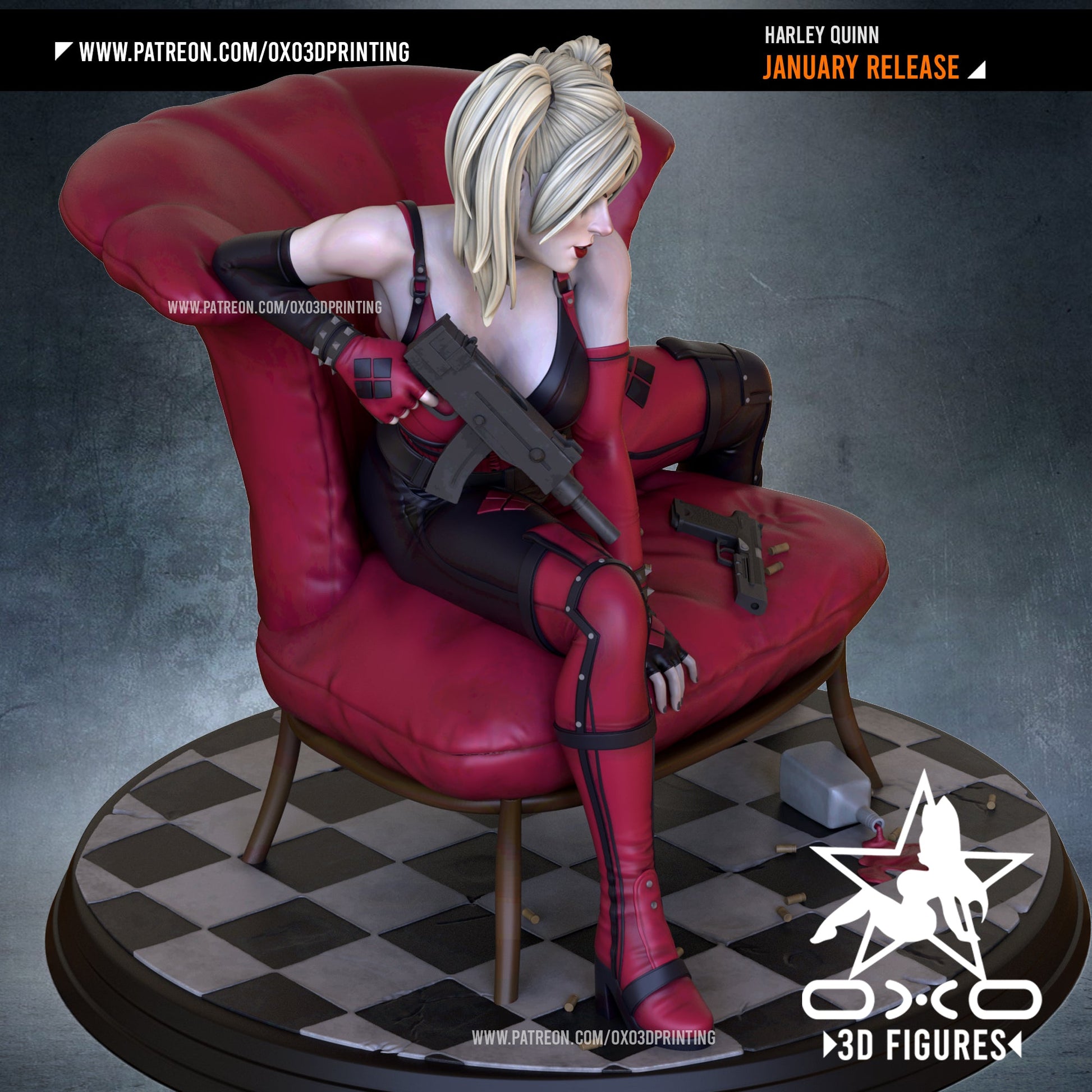 Harley Quinn - OXO3D - Dark Forge Arts