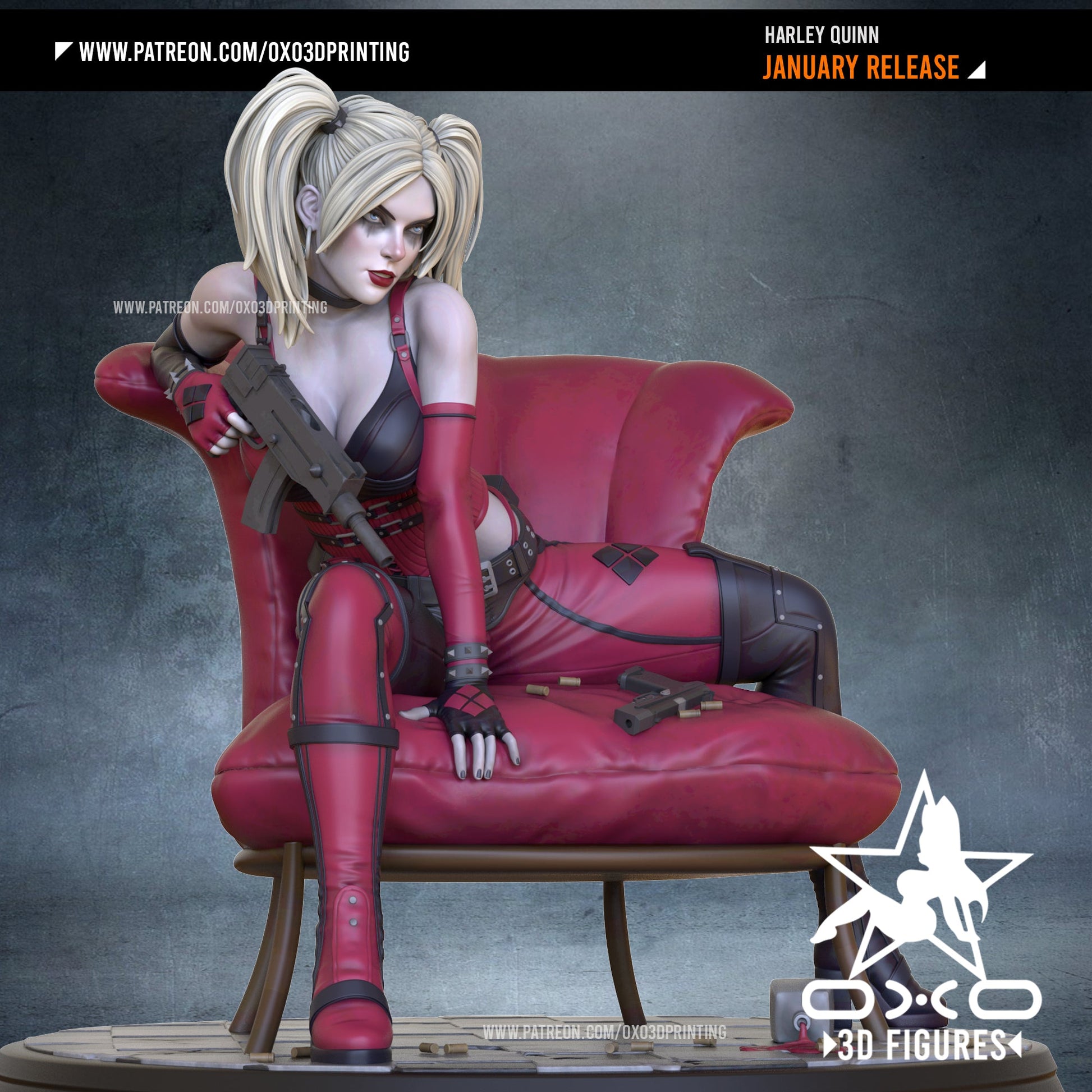 Harley Quinn - OXO3D - Dark Forge Arts