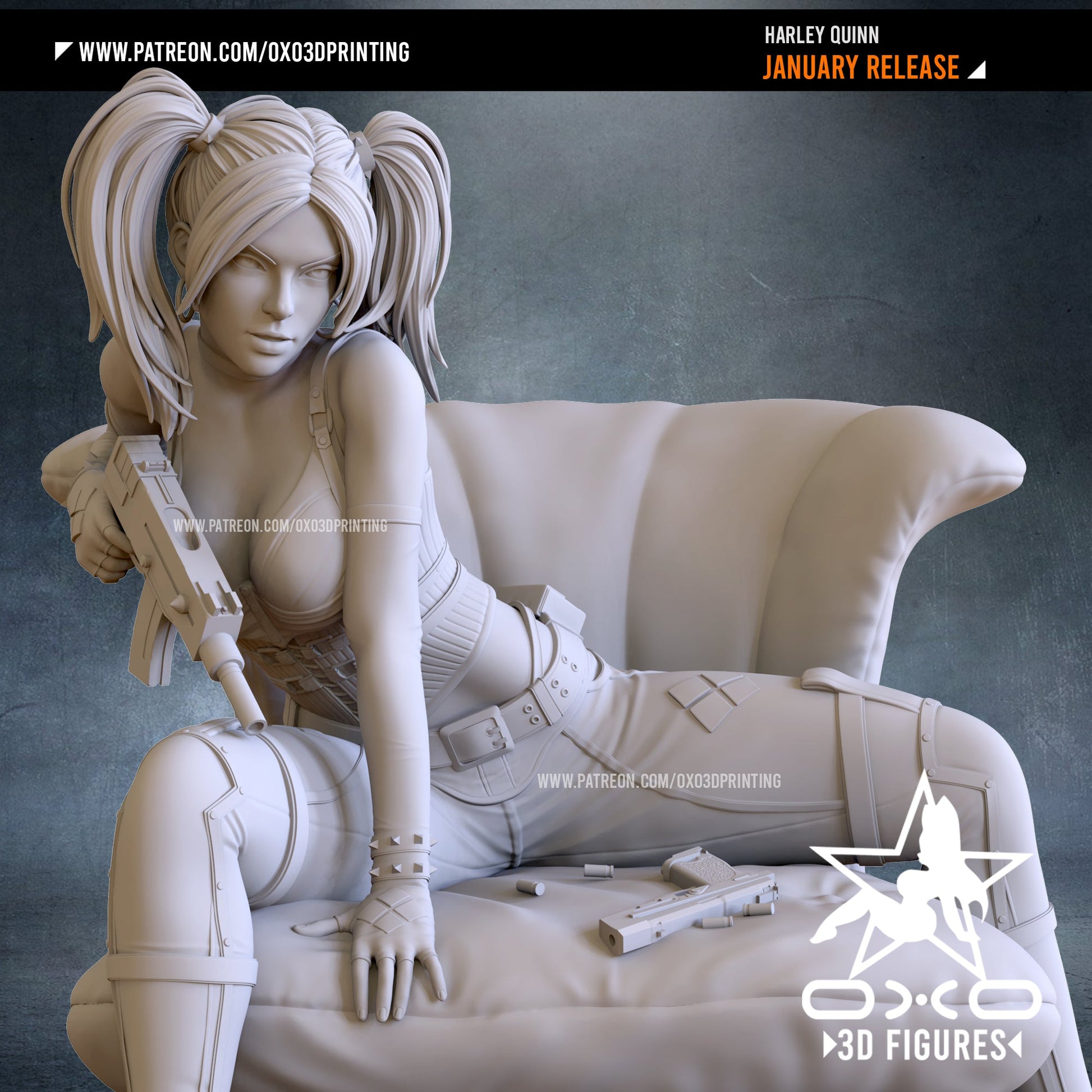 Harley Quinn - OXO3D - Dark Forge Arts