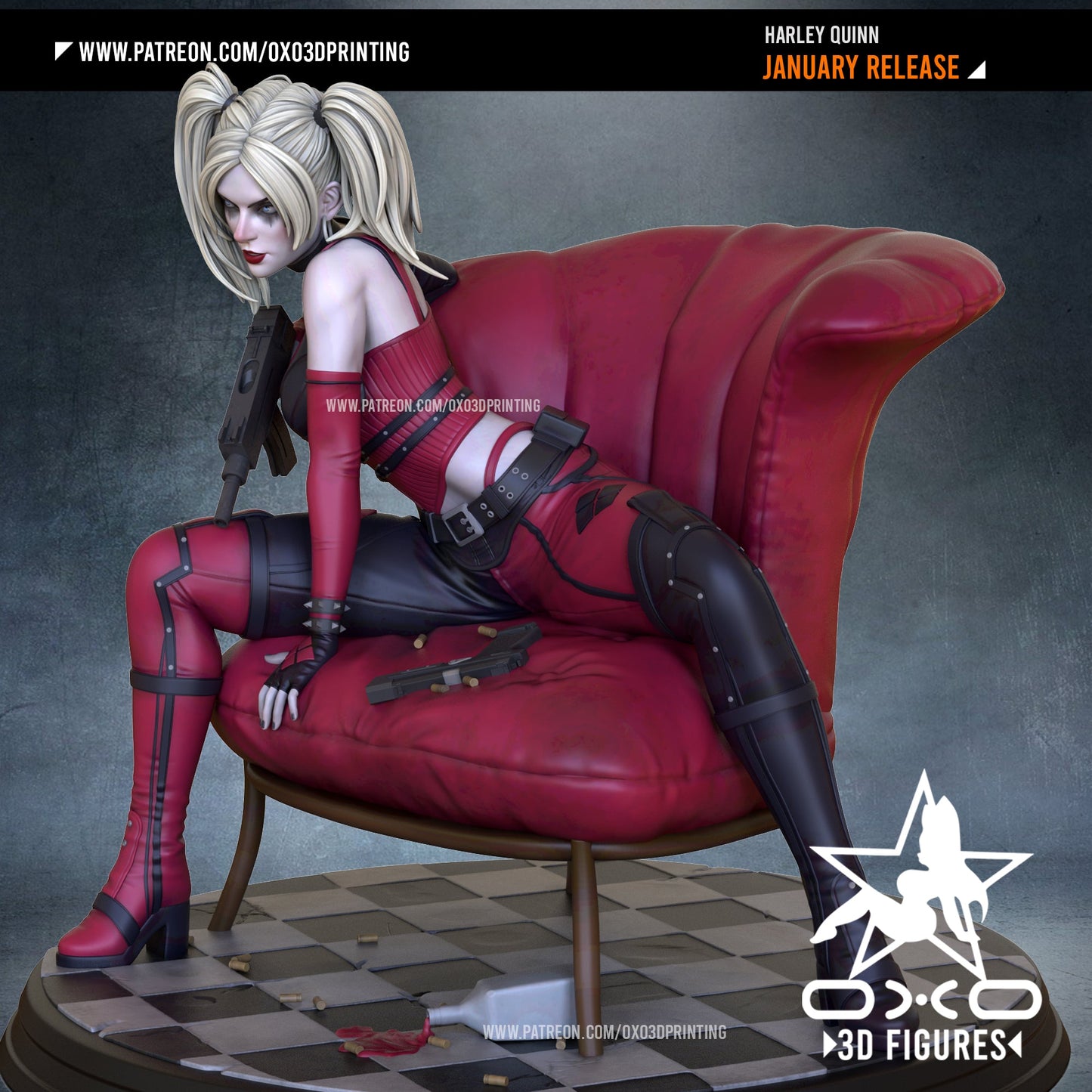 Harley Quinn - OXO3D - Dark Forge Arts