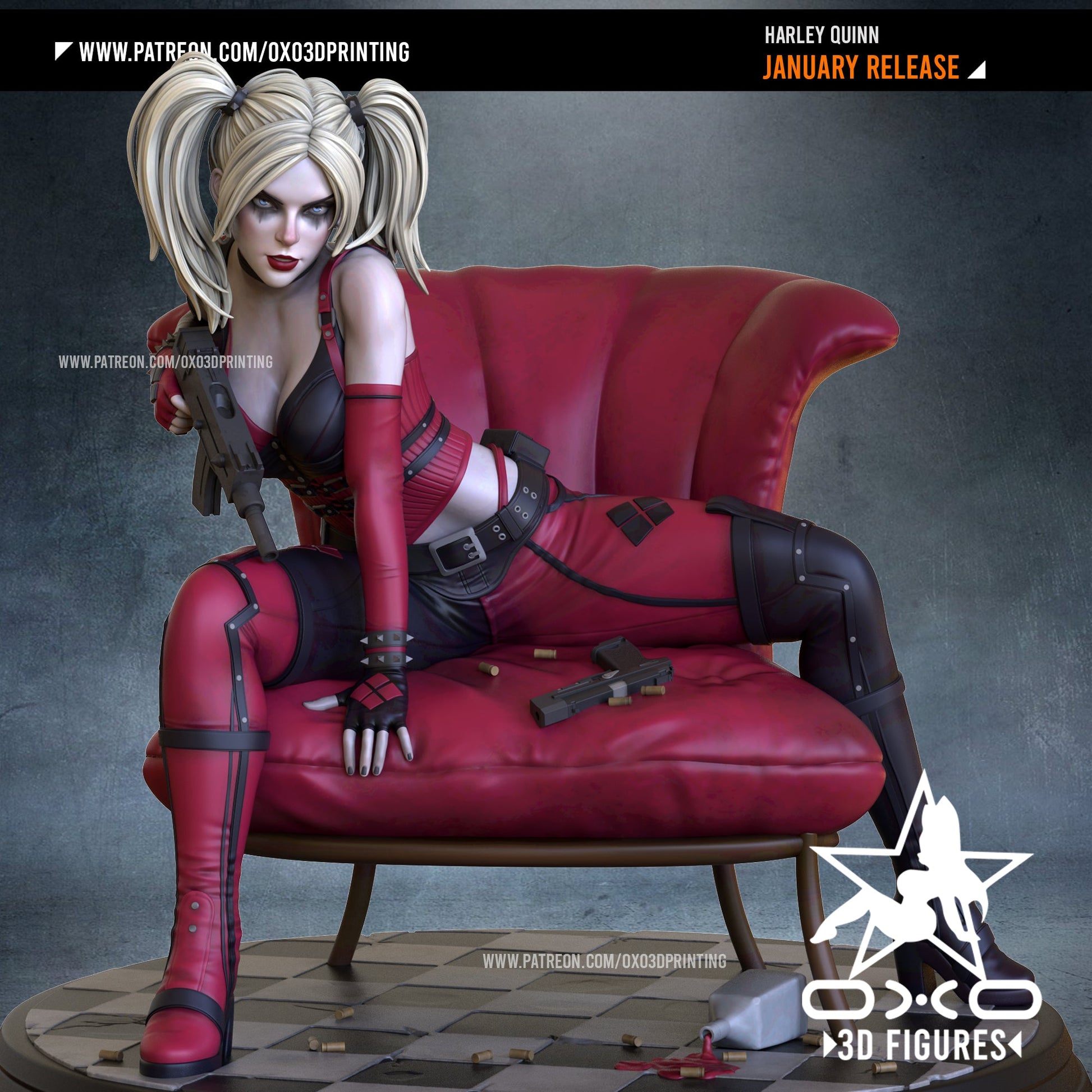 Harley Quinn - OXO3D - Dark Forge Arts