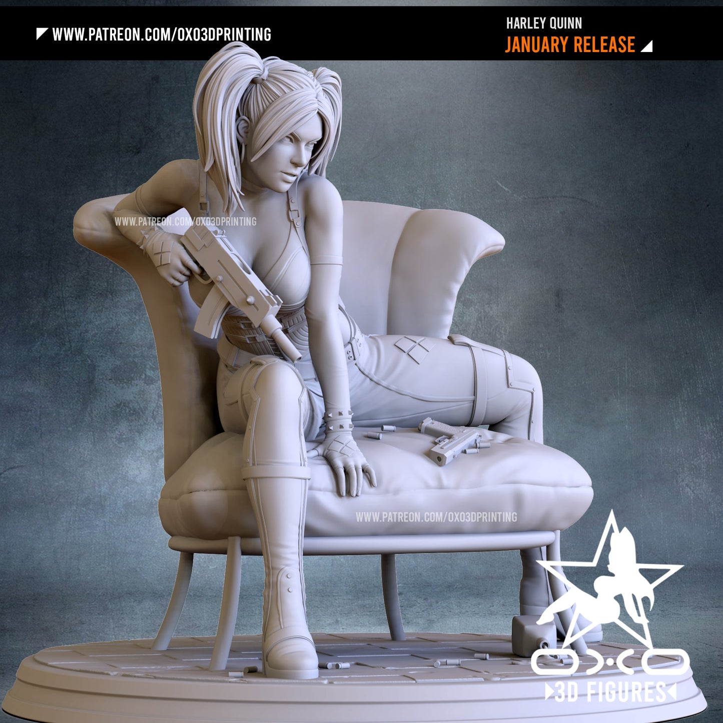 Harley Quinn - OXO3D - Dark Forge Arts