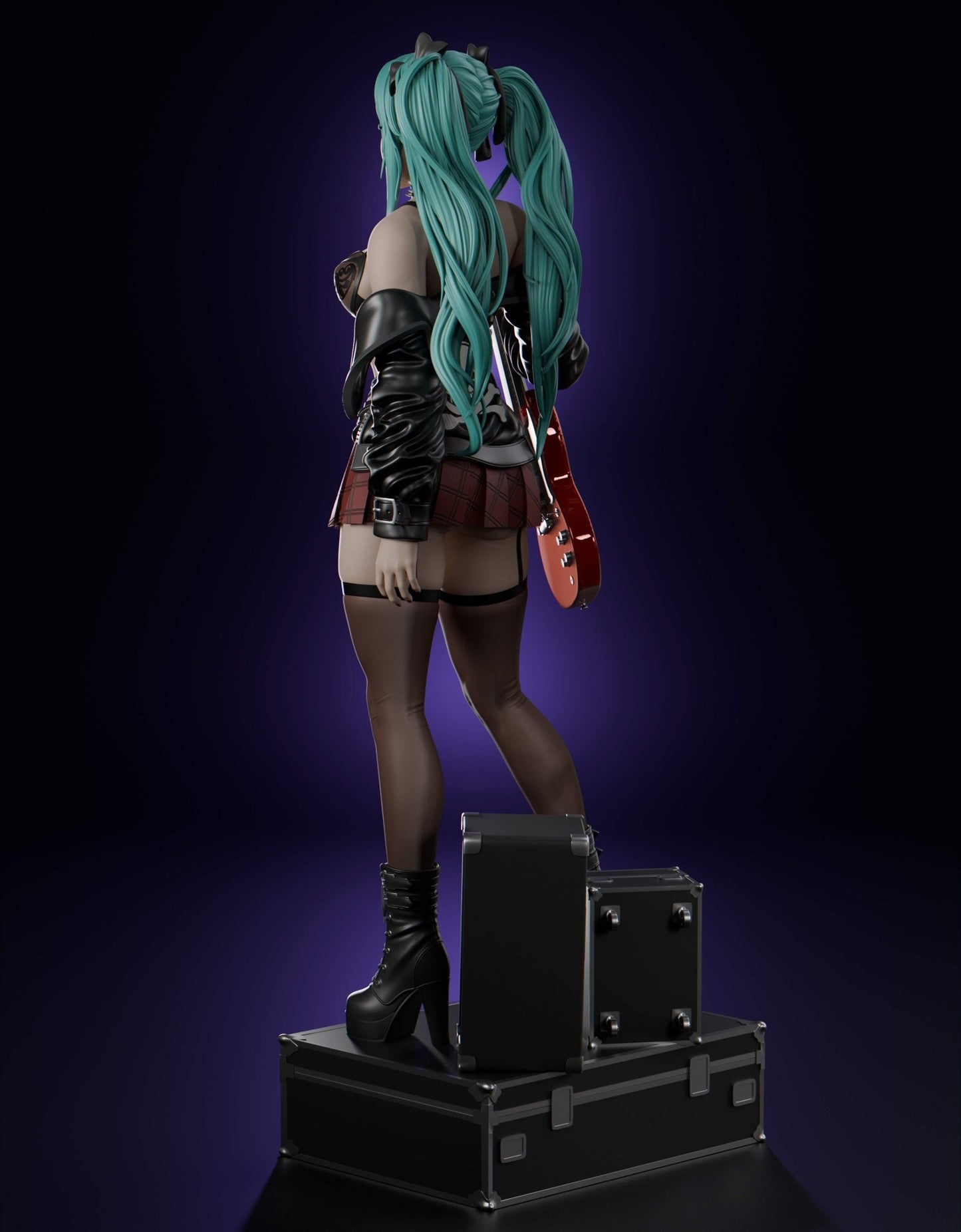 Hatsune Miku Rock - Abe3D - Dark Forge Arts