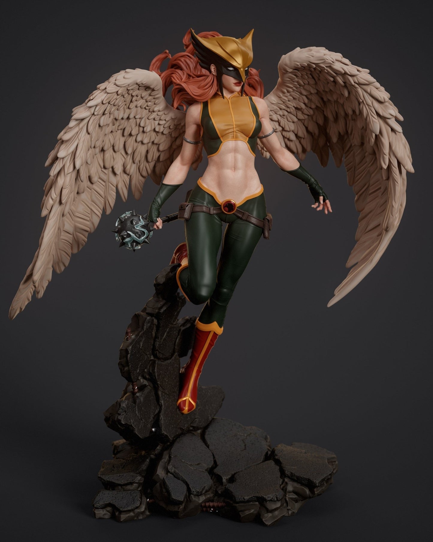 HawkGirl - Abe3D - Dark Forge Arts
