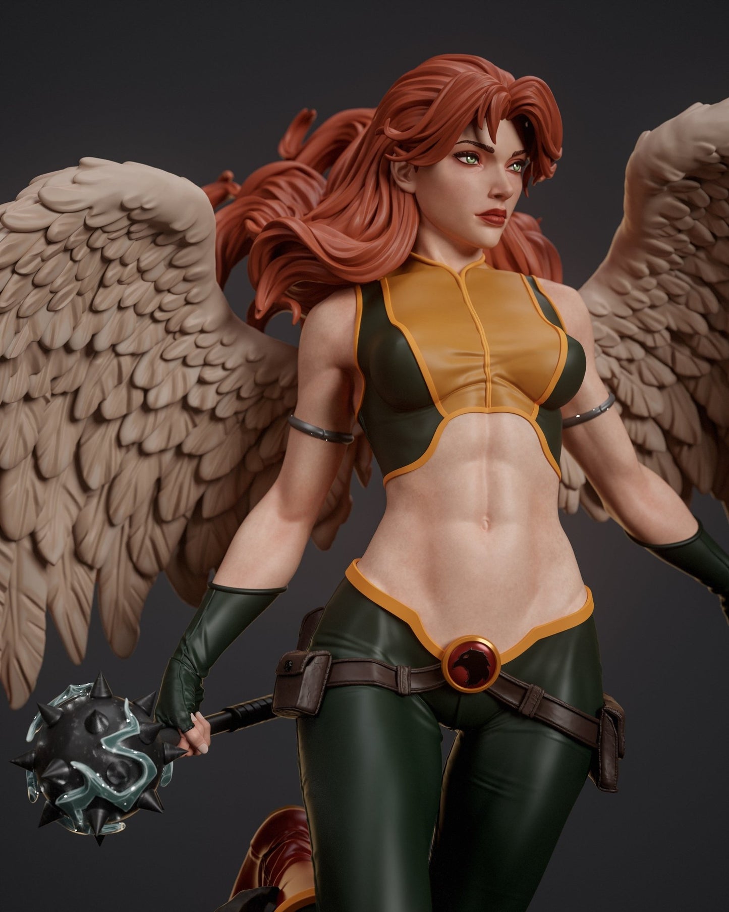 HawkGirl - Abe3D - Dark Forge Arts