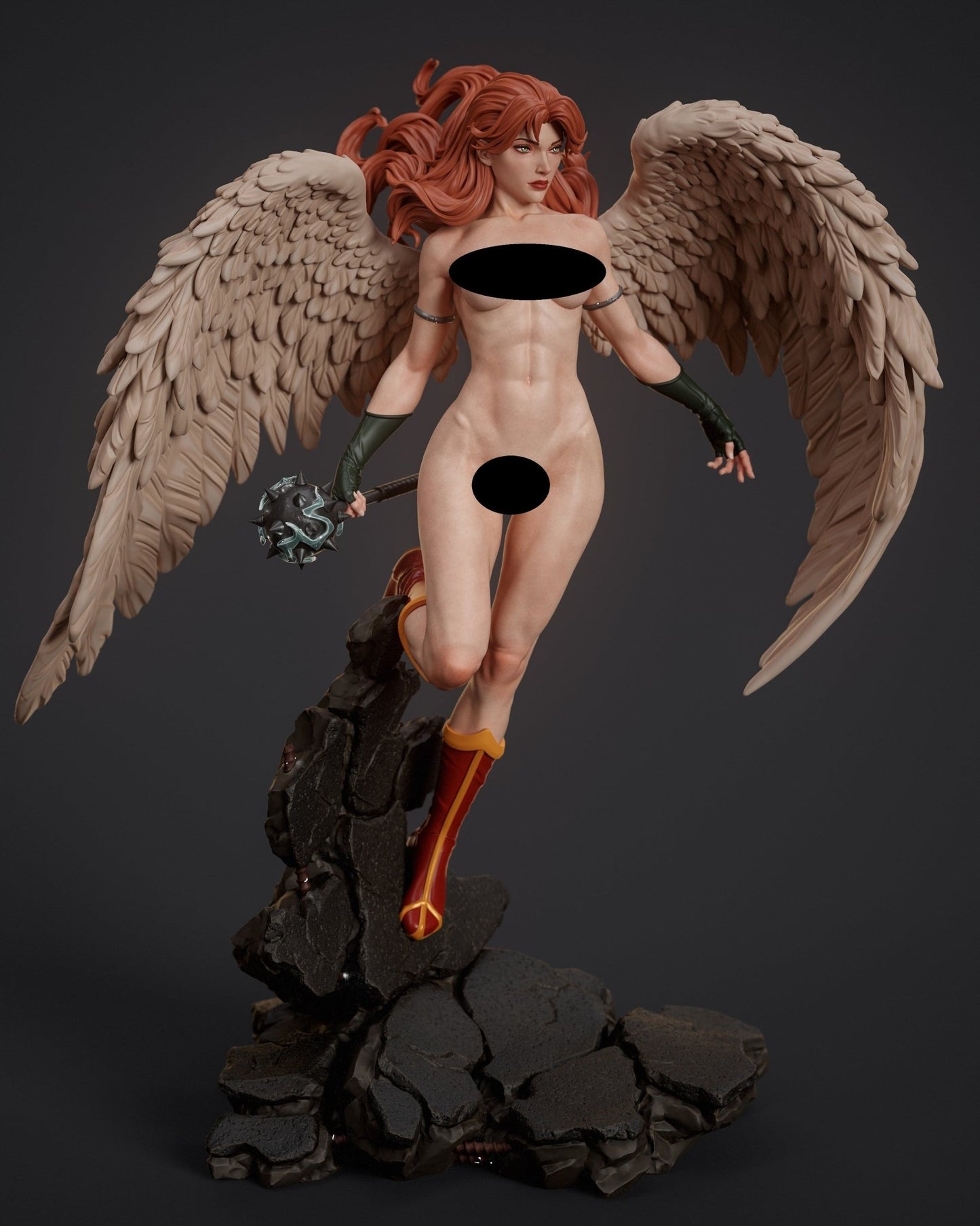 HawkGirl - Abe3D - Dark Forge Arts