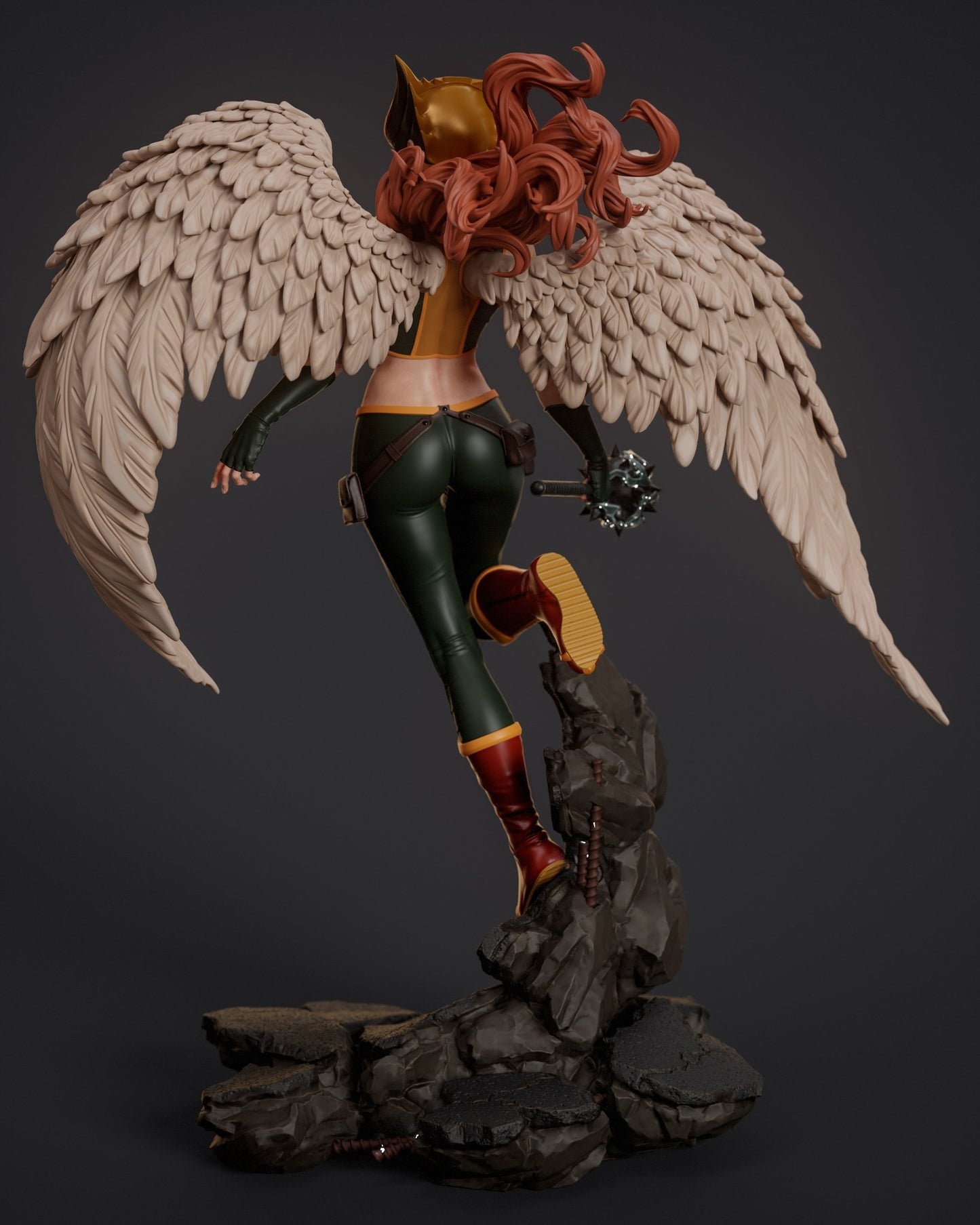 HawkGirl - Abe3D - Dark Forge Arts