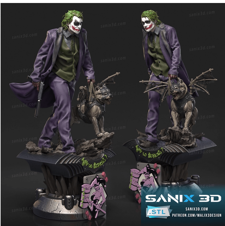 Heath Ledger Joker - Sanix3D - Dark Forge Arts