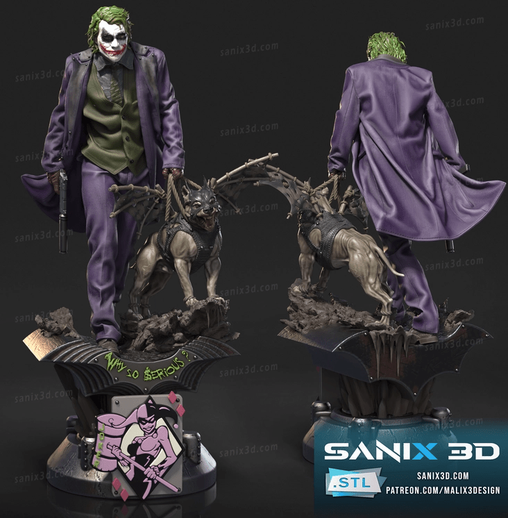 Heath Ledger Joker - Sanix3D - Dark Forge Arts