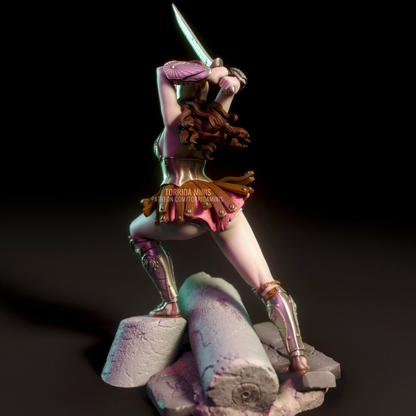 Helene Greek Warrior - Torrida Minis - Dark Forge Arts