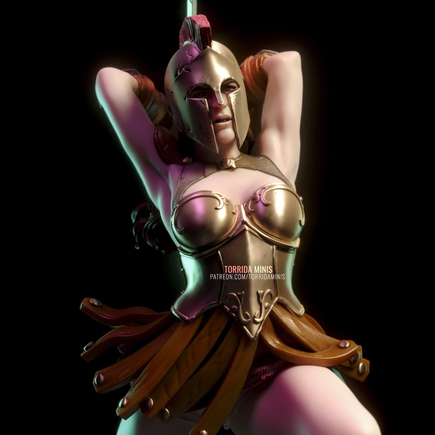 Helene Greek Warrior - Torrida Minis - Dark Forge Arts