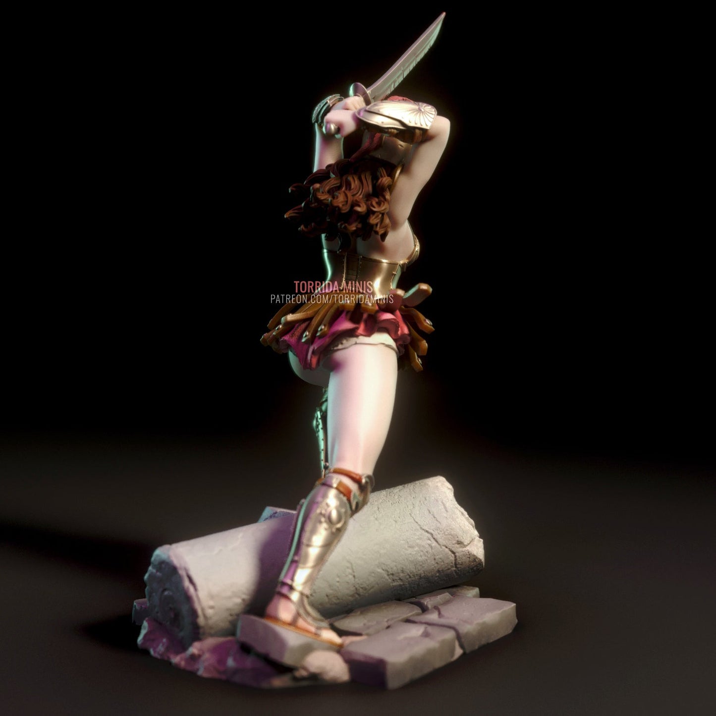 Helene Greek Warrior - Torrida Minis - Dark Forge Arts