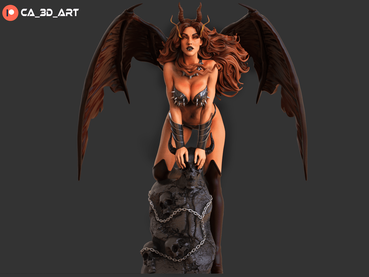 Hell Witch - CA 3D Studios - Dark Forge Arts