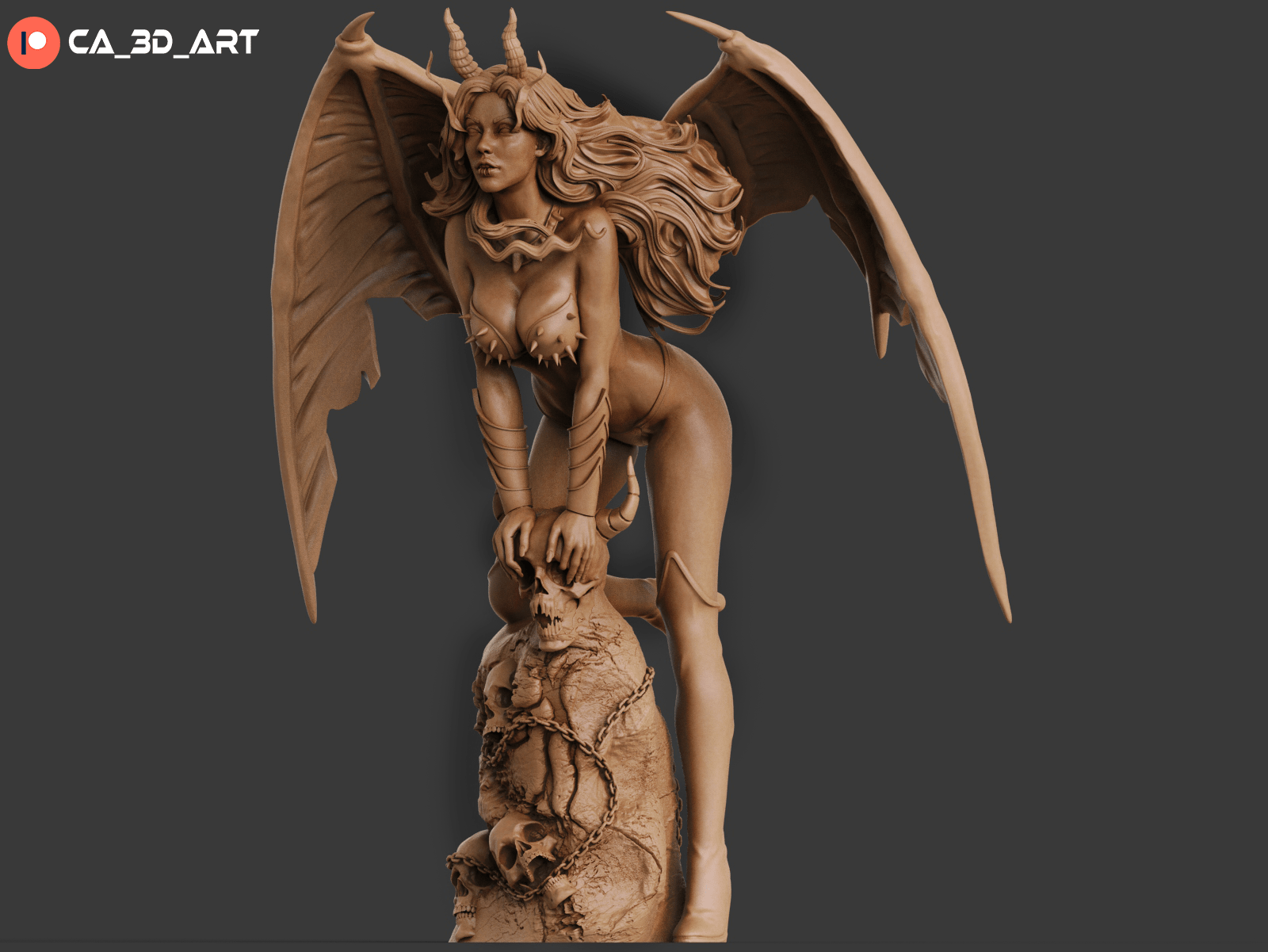 Hell Witch - CA 3D Studios - Dark Forge Arts