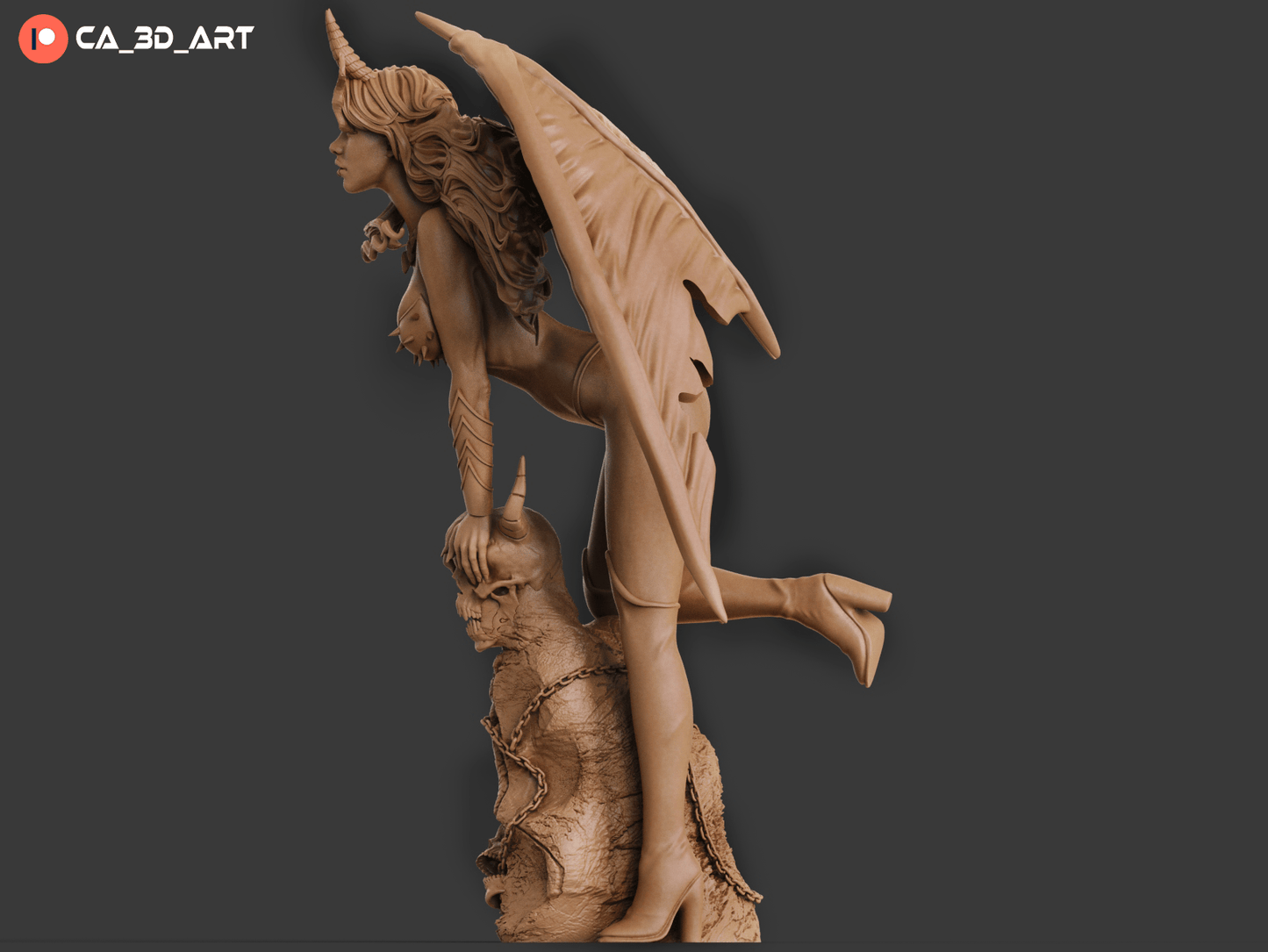 Hell Witch - CA 3D Studios - Dark Forge Arts