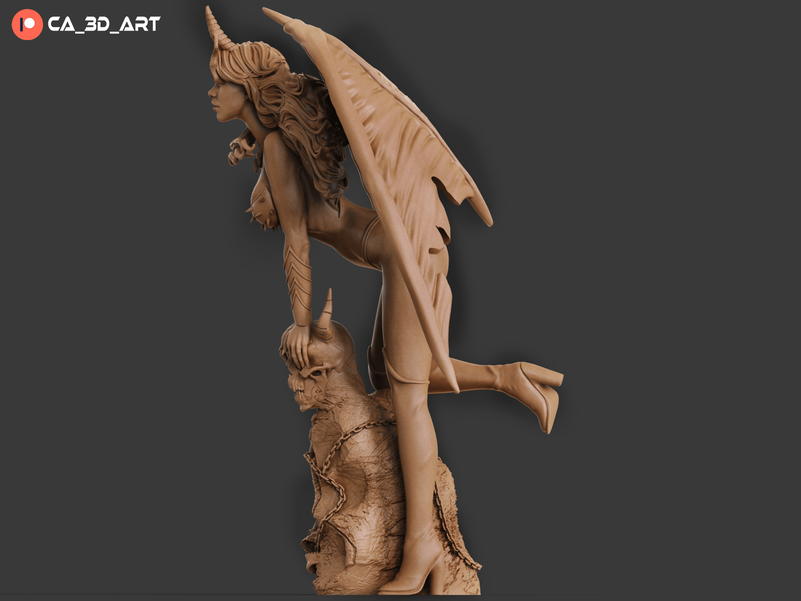 Hell Witch - CA 3D Studios - Dark Forge Arts