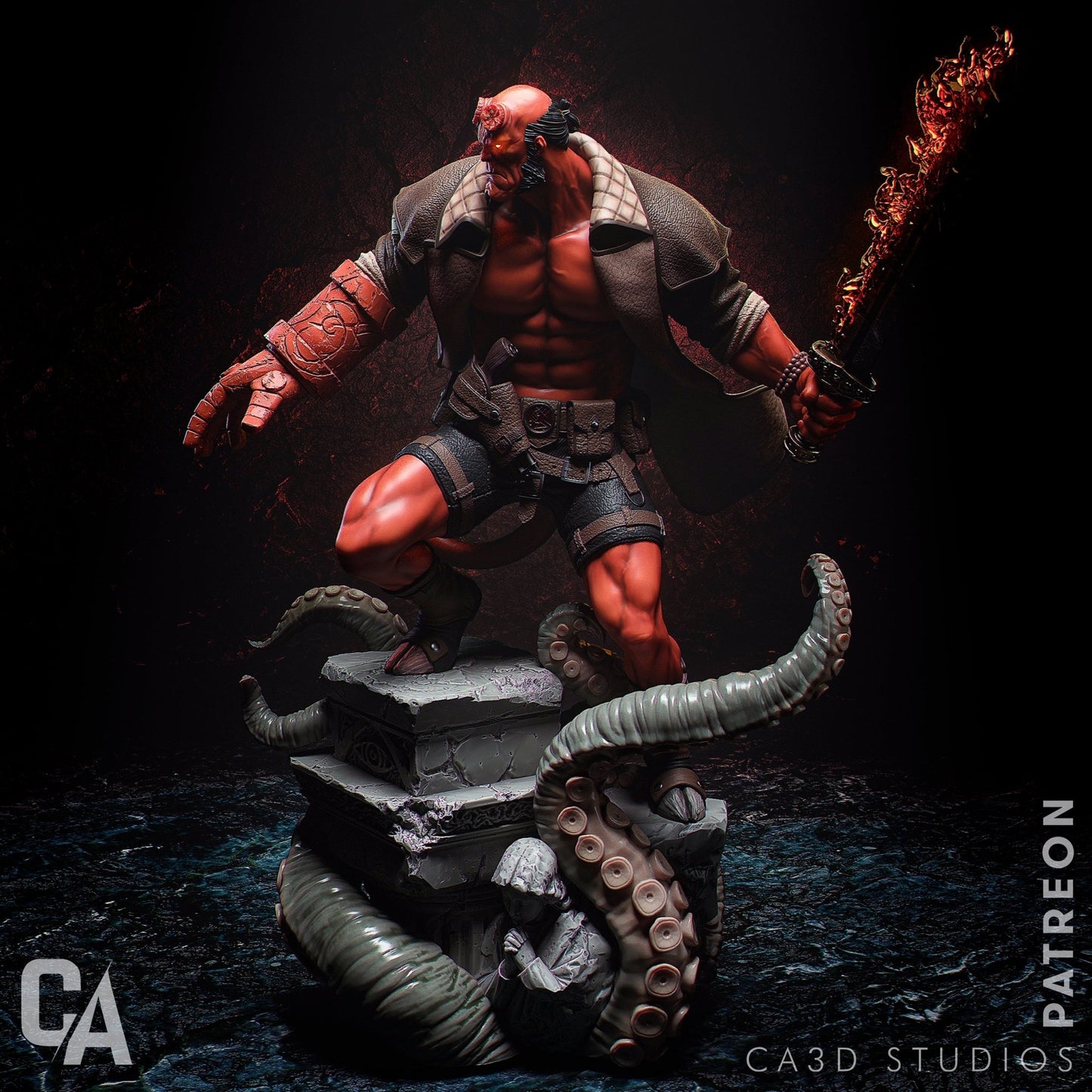 Hellboy - CA 3D Studios - Dark Forge Arts