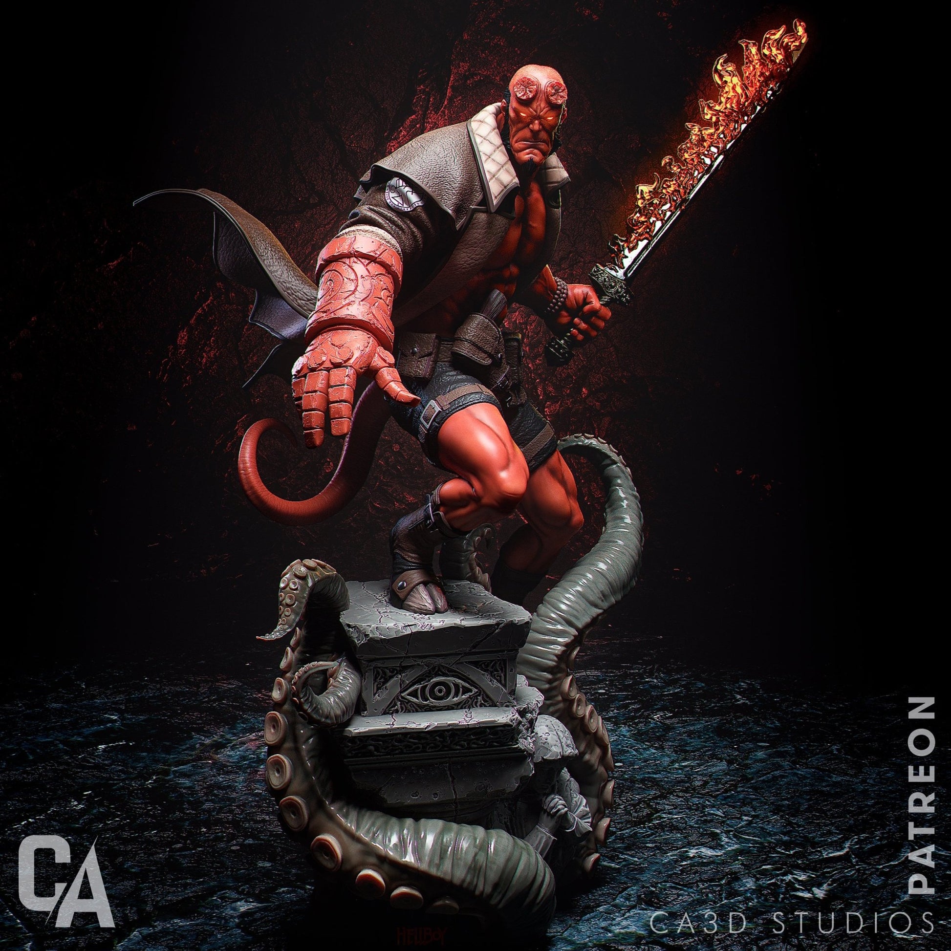 Hellboy - CA 3D Studios - Dark Forge Arts