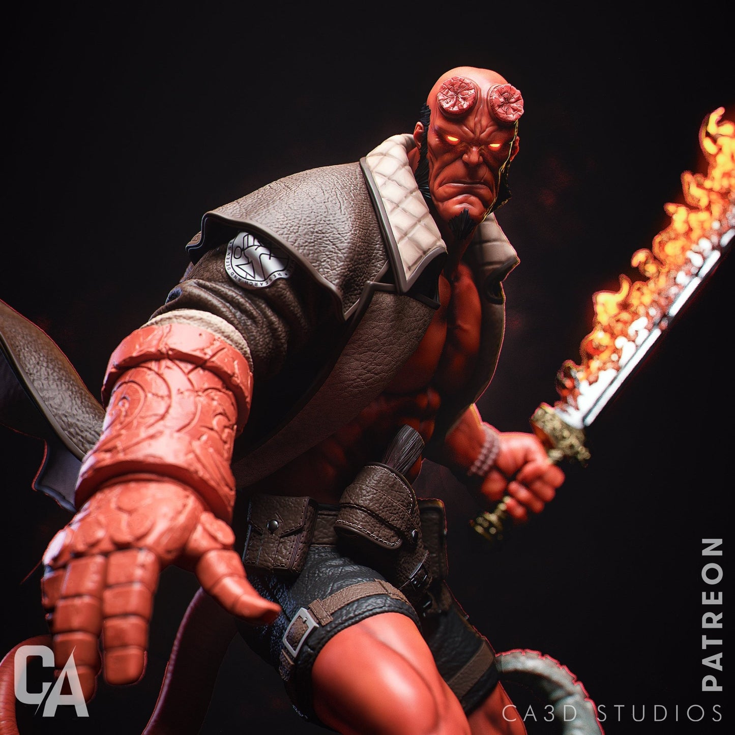 Hellboy - CA 3D Studios - Dark Forge Arts