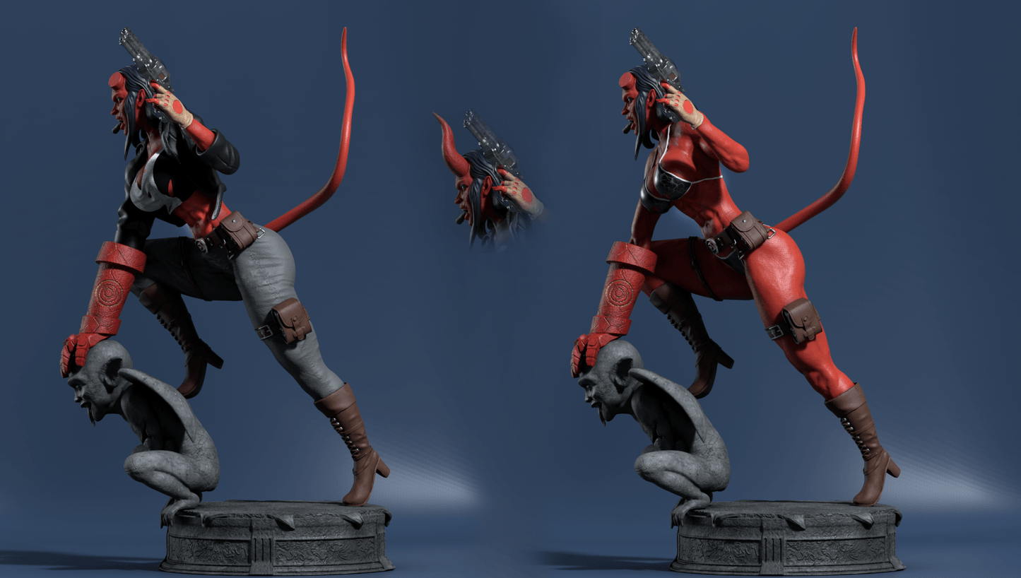 Hellgirl - CA 3D Studios - Dark Forge Arts