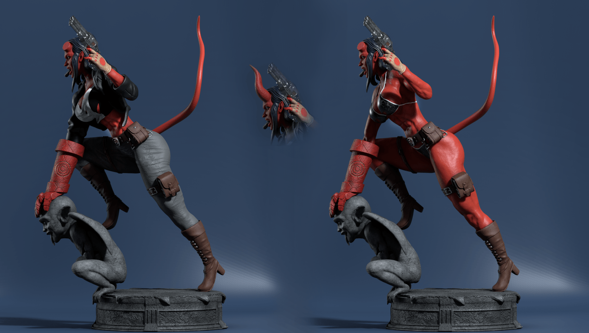 Hellgirl - CA 3D Studios - Dark Forge Arts