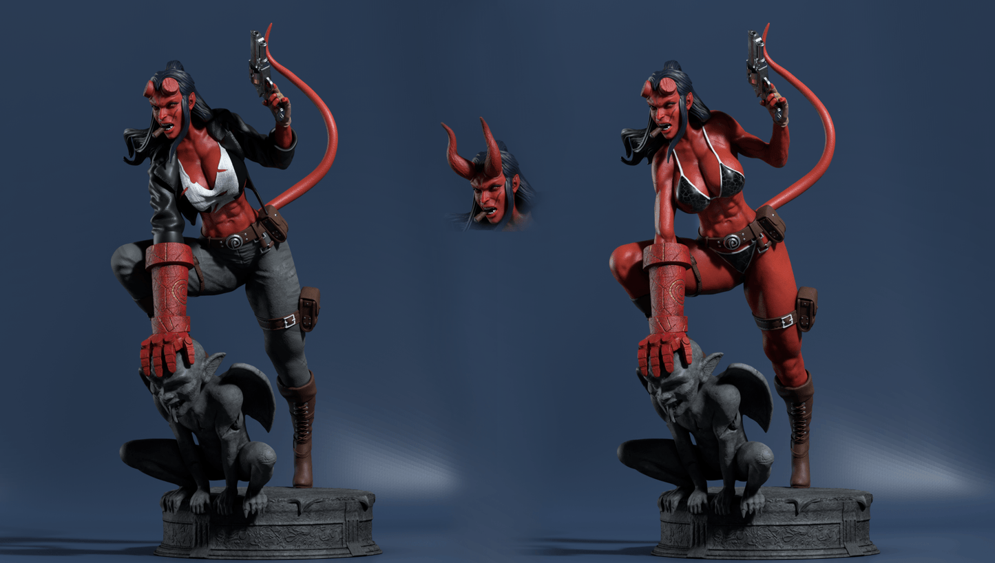 Hellgirl - CA 3D Studios - Dark Forge Arts