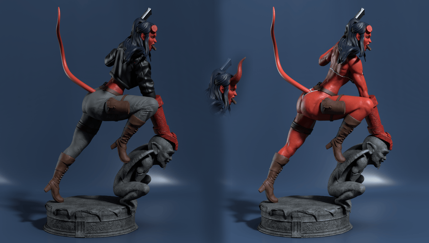 Hellgirl - CA 3D Studios - Dark Forge Arts