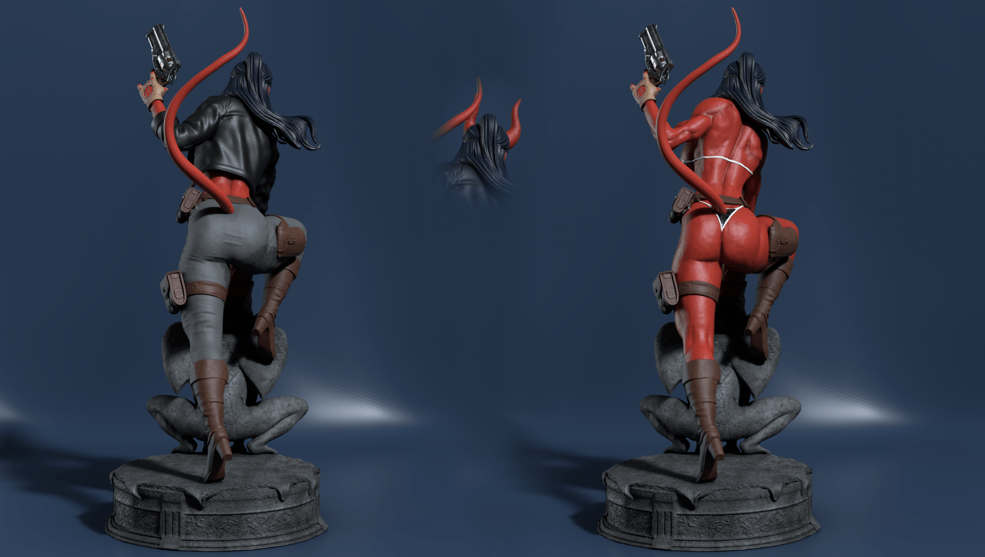 Hellgirl - CA 3D Studios - Dark Forge Arts