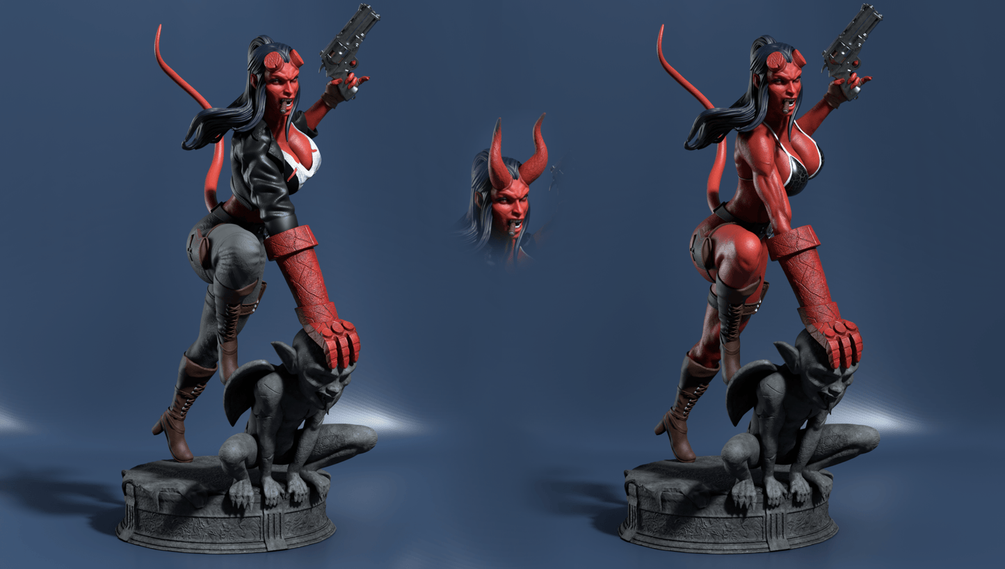 Hellgirl - CA 3D Studios - Dark Forge Arts