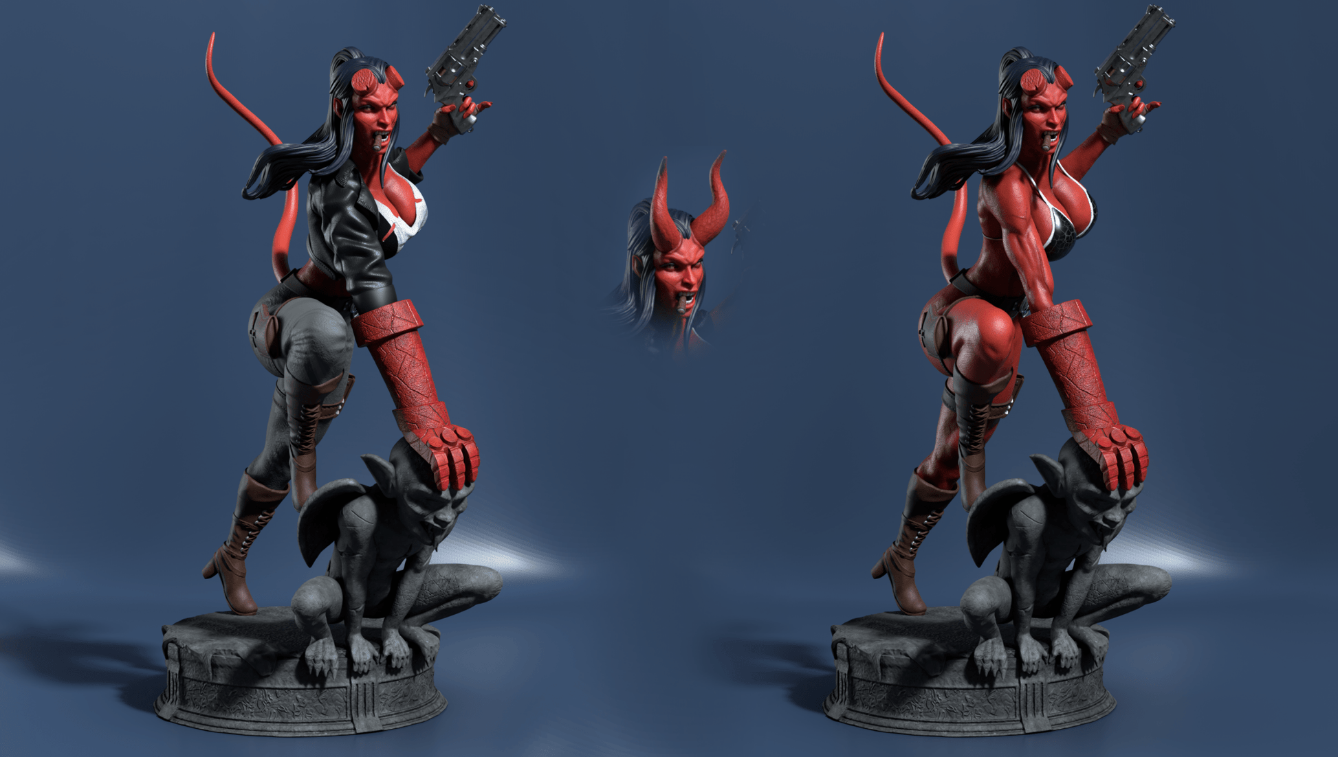 Hellgirl - CA 3D Studios - Dark Forge Arts