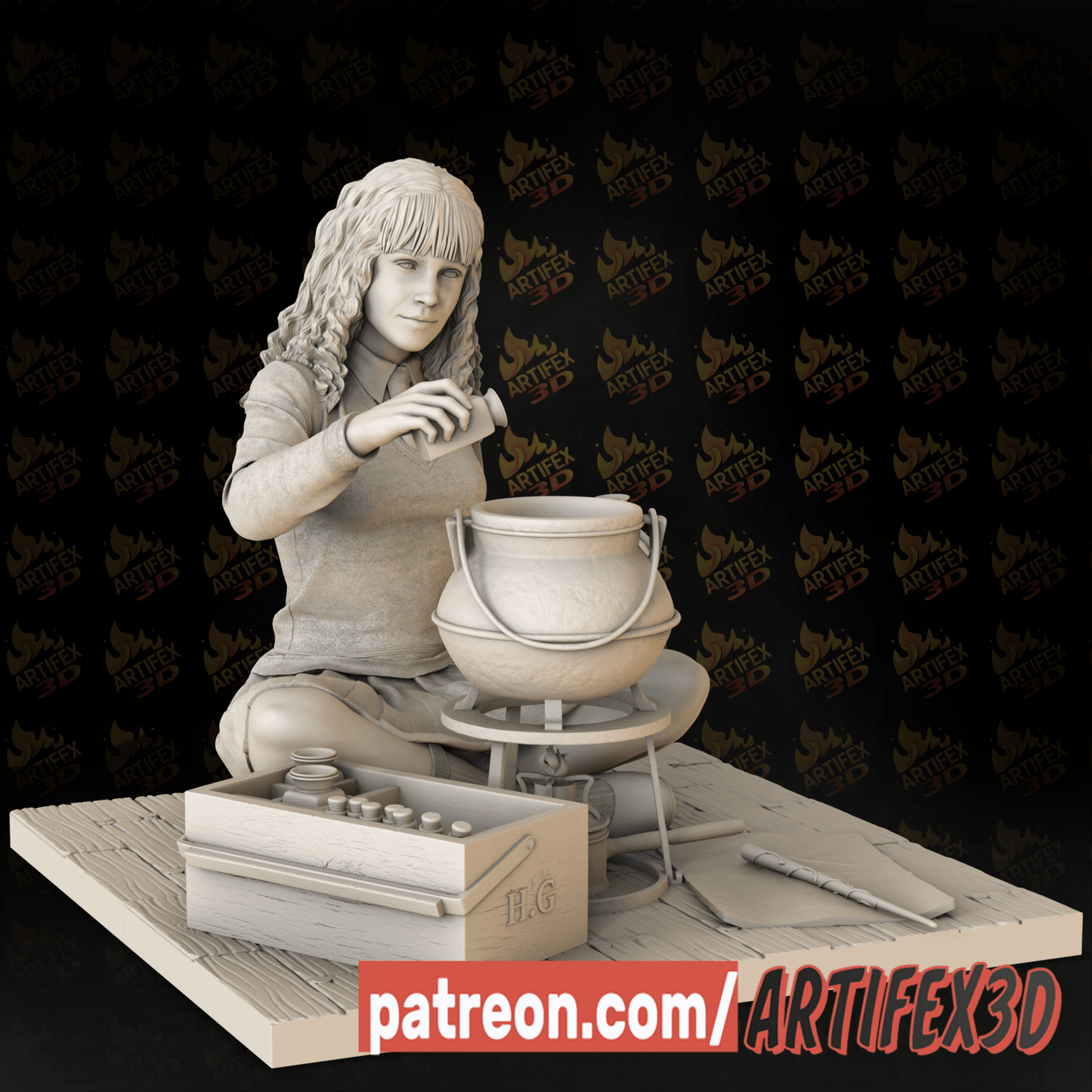 Hermione Granger V2 - Artifex3D - Dark Forge Arts
