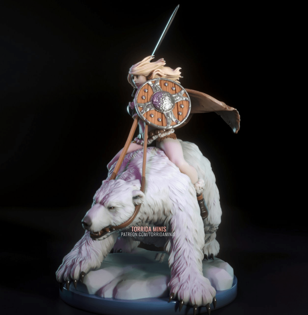 Hilde the Barbarian - Torrida Minis - Dark Forge Arts