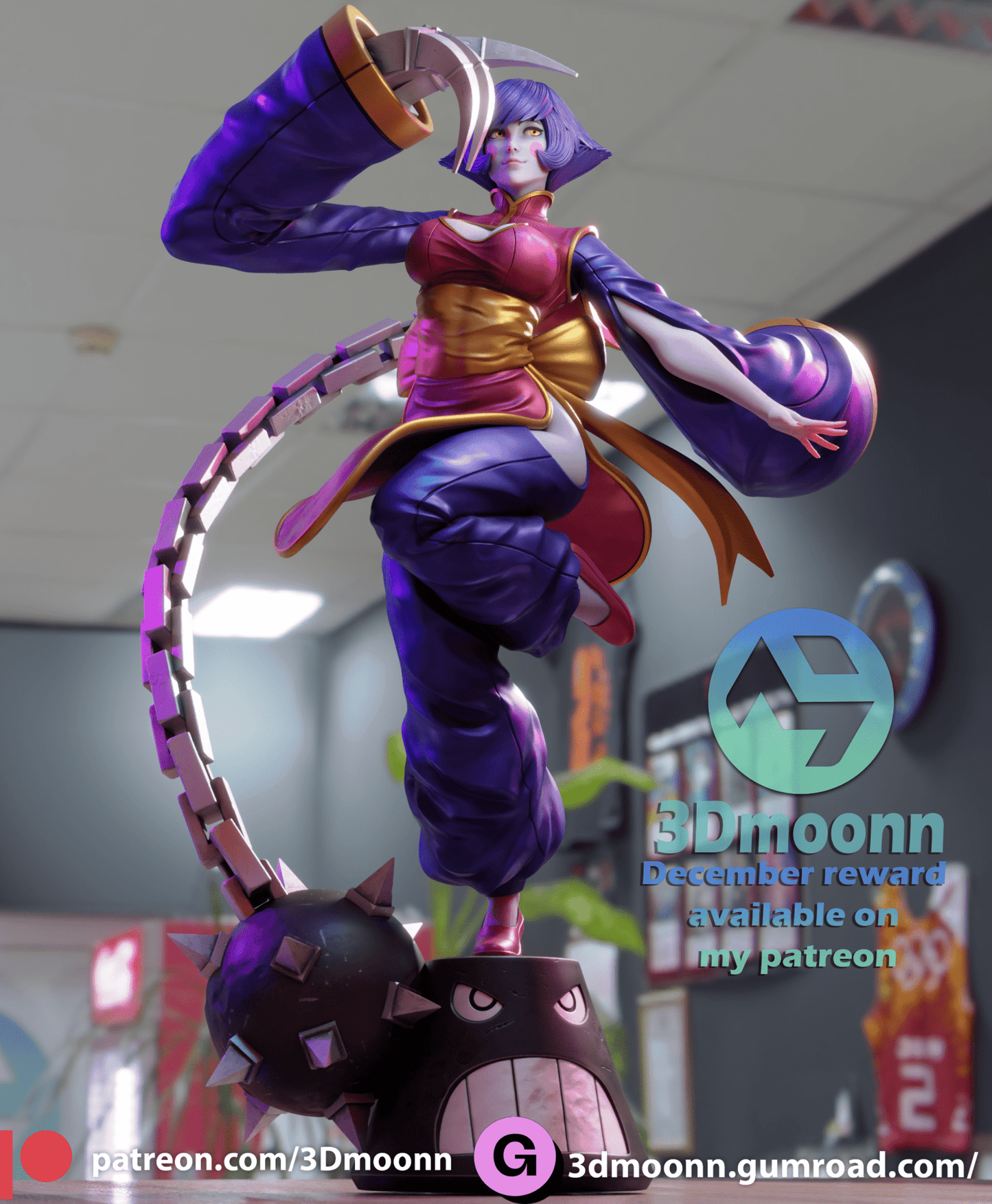 Hsien Ko - 3DMoonn - Dark Forge Arts