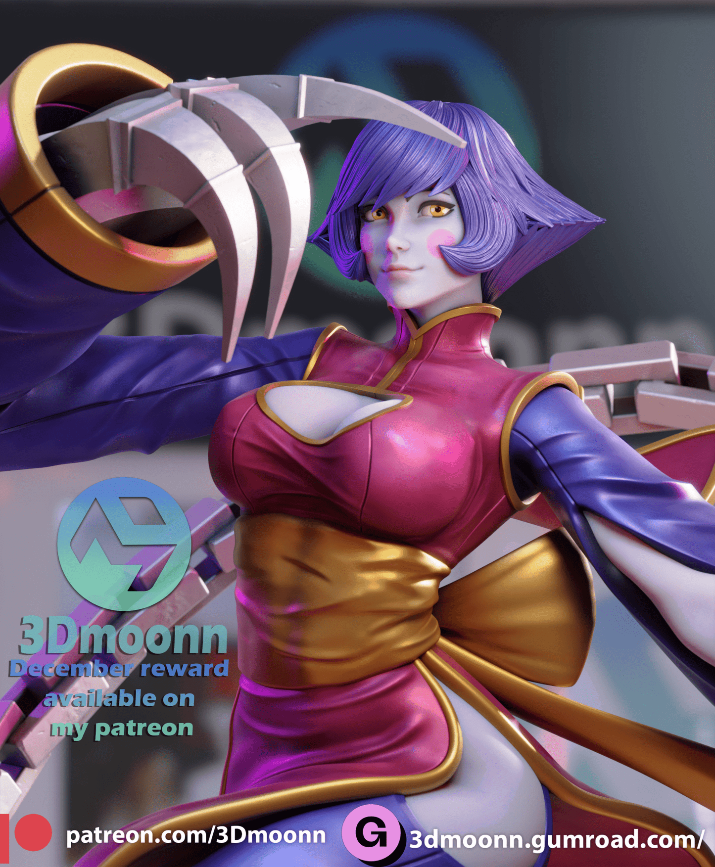 Hsien Ko - 3DMoonn - Dark Forge Arts