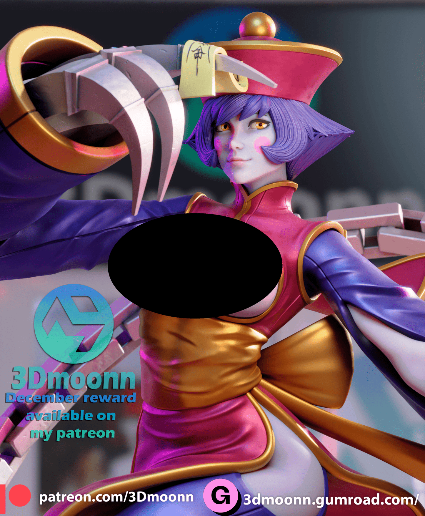 Hsien Ko - 3DMoonn - Dark Forge Arts