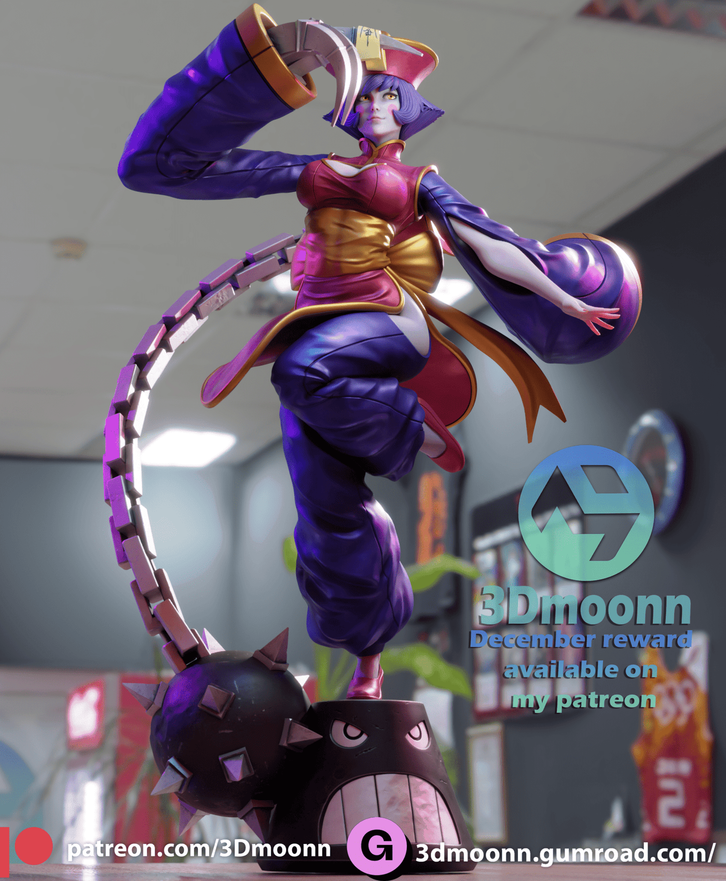 Hsien Ko - 3DMoonn - Dark Forge Arts