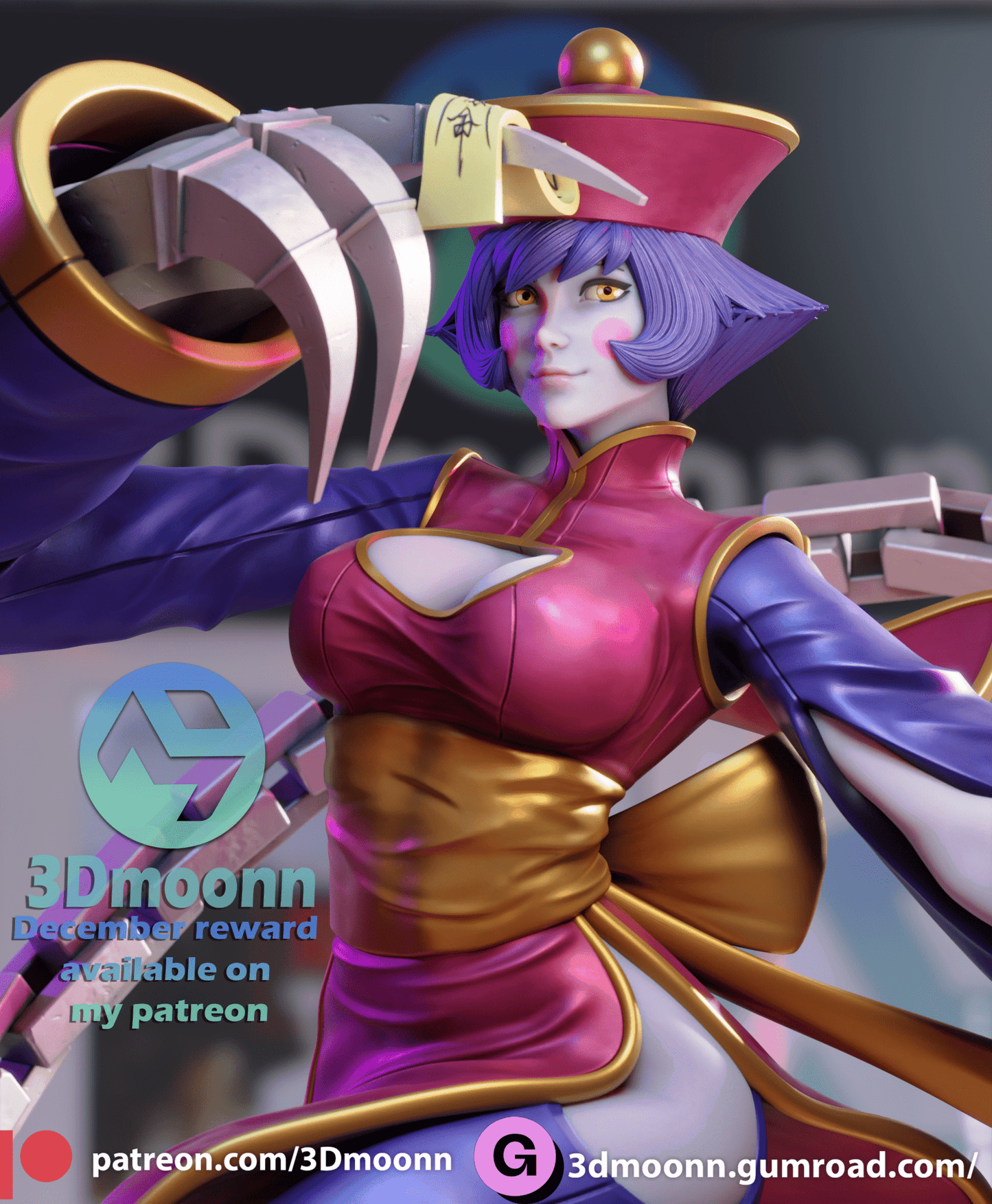 Hsien Ko - 3DMoonn - Dark Forge Arts