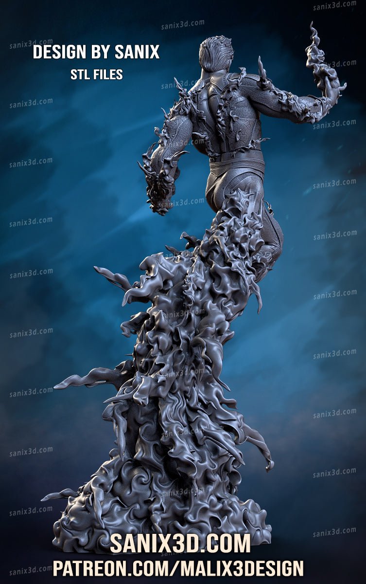 Human Torch - Fantastic Four - Sanix3D - Dark Forge Arts