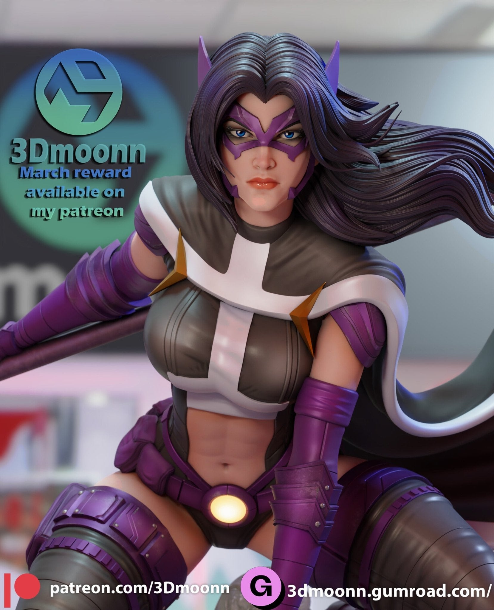 Huntress - 3DMoonn - Dark Forge Arts