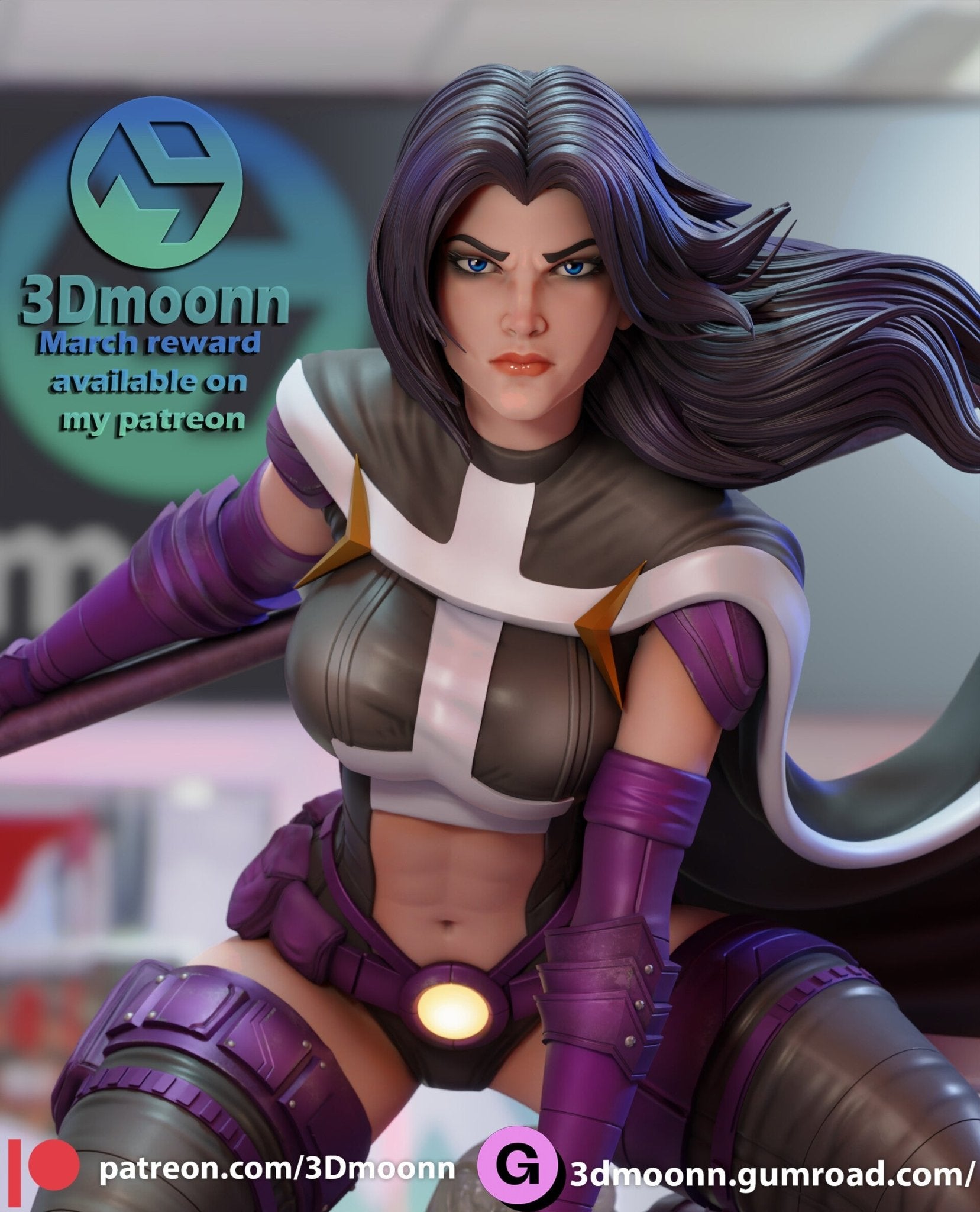 Huntress - 3DMoonn - Dark Forge Arts