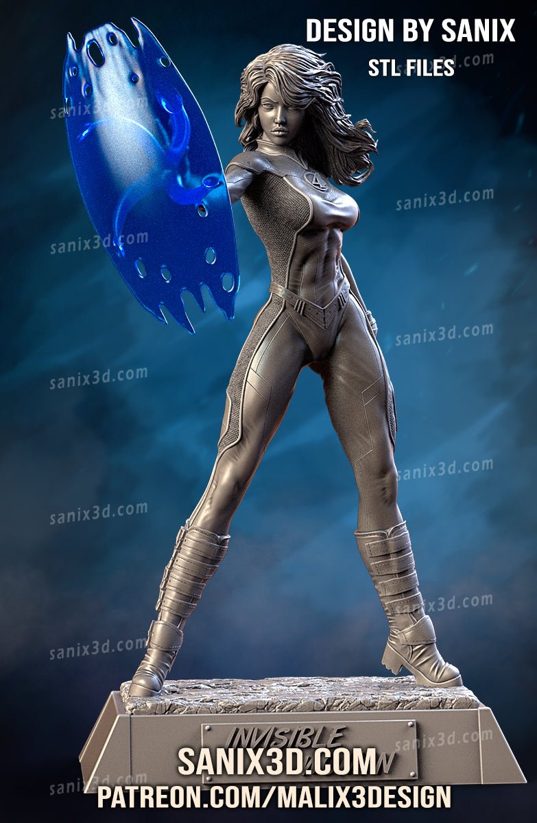 Invisible Woman - Fantastic Four - Sanix3D - Dark Forge Arts