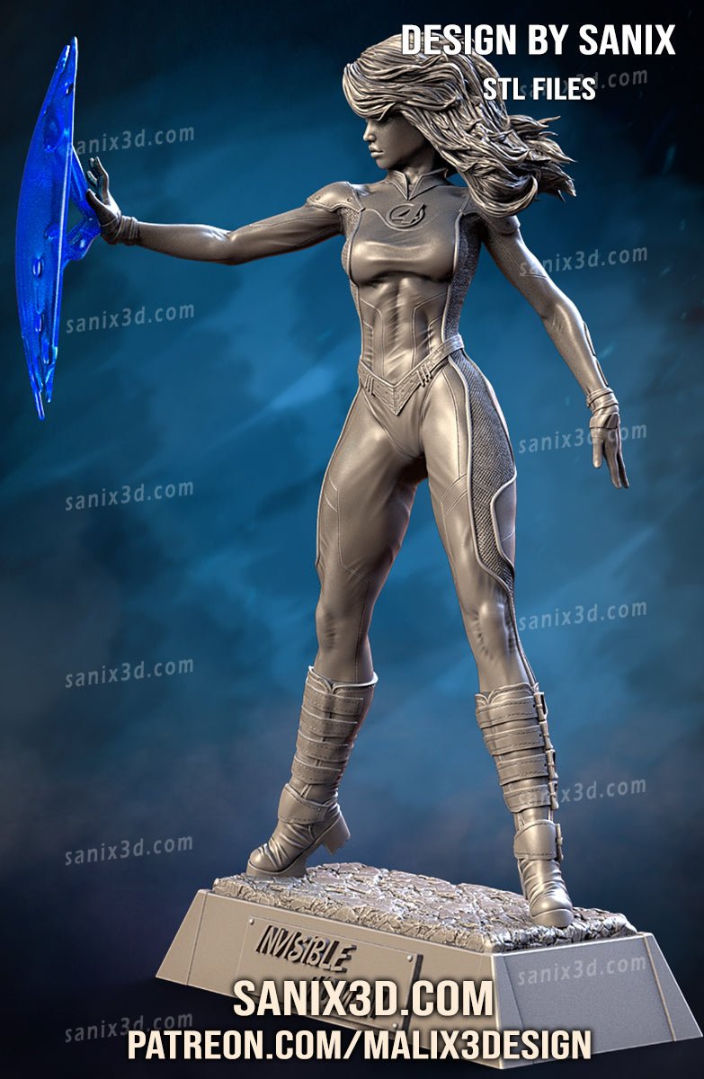 Invisible Woman - Fantastic Four - Sanix3D - Dark Forge Arts