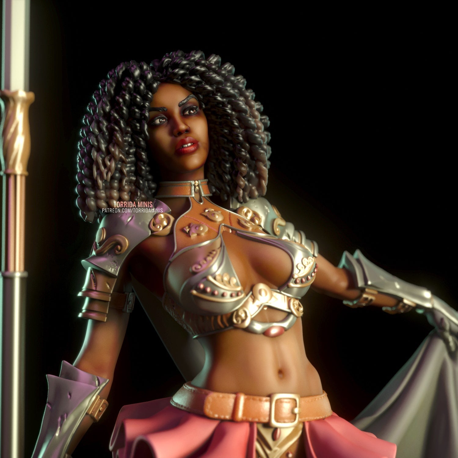 Iza The Knight - Torrida Minis - Dark Forge Arts